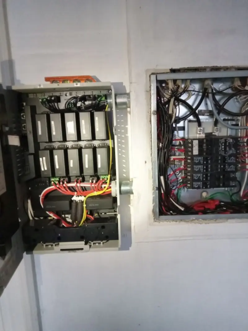 Electrical panel upgrade completed for Security Camera Wiring in Glendora